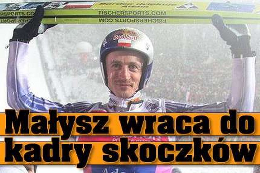 Małysz wraca do kadry skoczków