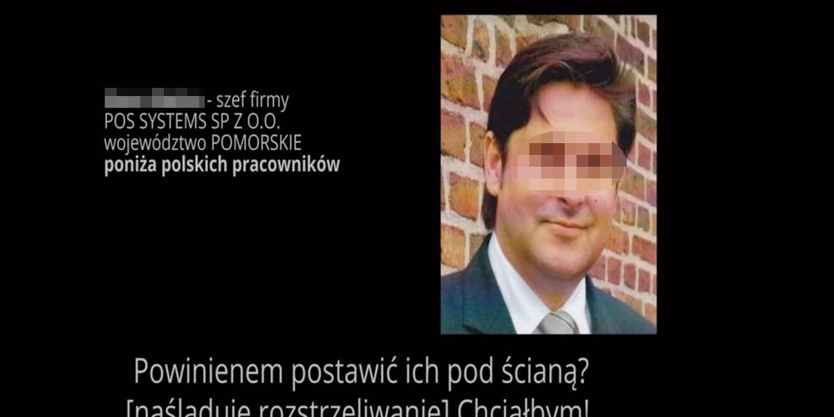 Szef-hitlerowiec wyzywał Polaków 