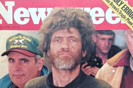 Unabomber na okładce amerykańskiego wydania Newsweeka z 15 kwietnia 1996 r.