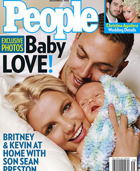 Britney i Kavin Federline z synem Seanem Prestonem warci byli dla magazynu "People" jedyne 500 tys. dolarów