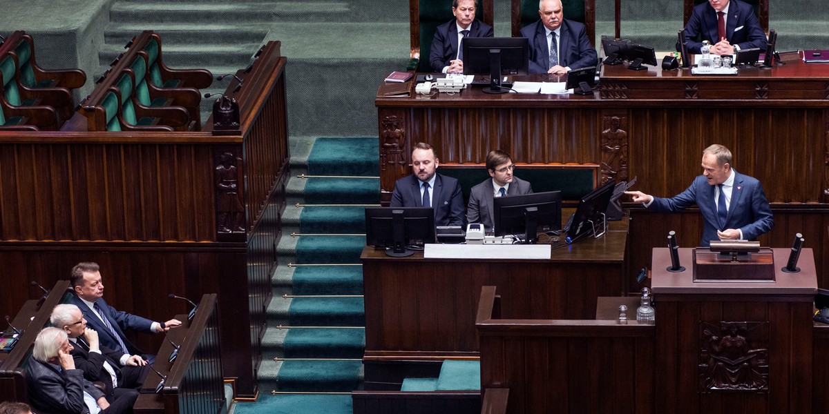 Donald Tusk wielokrotnie zwracał się do posłów PiS.