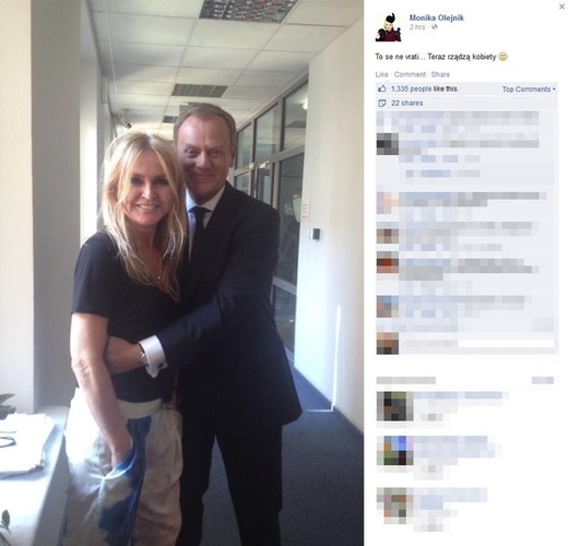 Monika Olejnik i Donald Tusk