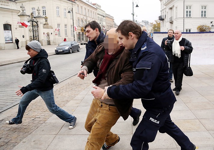 Incydent przed Pałacem Prezydenckim