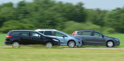 Peugeot 308 SW kontra Hyundai i30 CW i Ford Focus Kombi