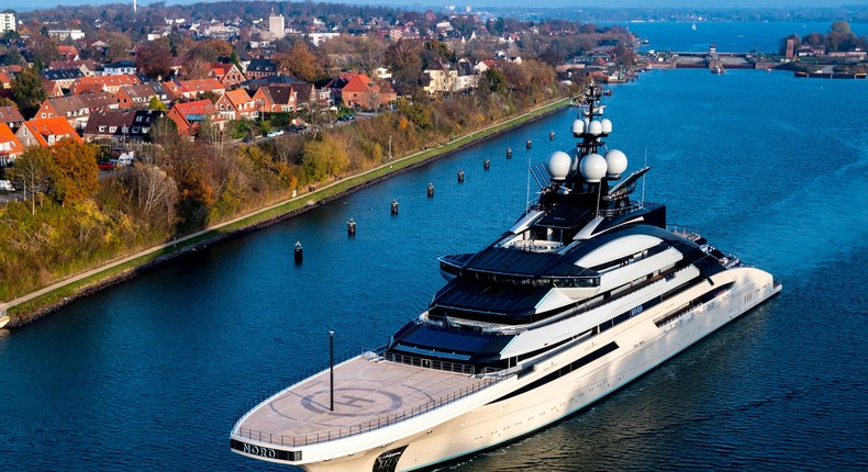 The megayacht Nord, which belongs to Russian billionaire Alexey Mordashov.