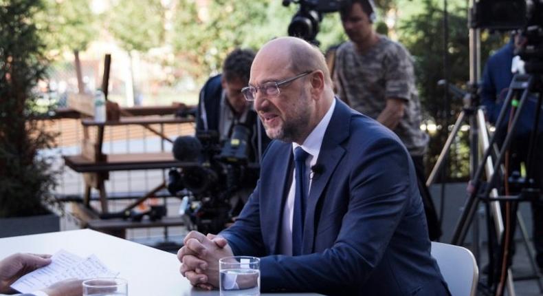 Schulz, the former European Parliament president, has fallen far behind in the polls despite an initial surge of popularity after joining the race in January