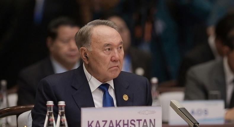 The airport in oil-rich Kazakhstan's capital Astana has been renamed after long-reigning President Nursultan Nazarbayev, pictured in 2016