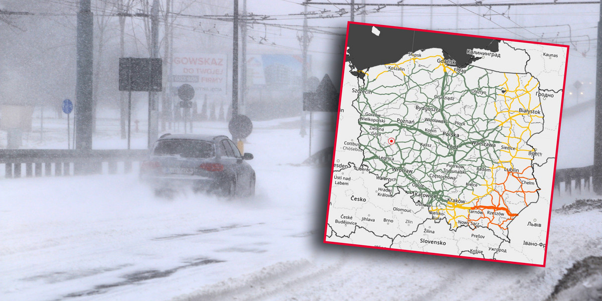 IMGW ostrzega przed silnymi opadami śniegu i trudnymi warunkami na drogach. Śnieg zacznie sypać w nocy z soboty na niedzielę. 