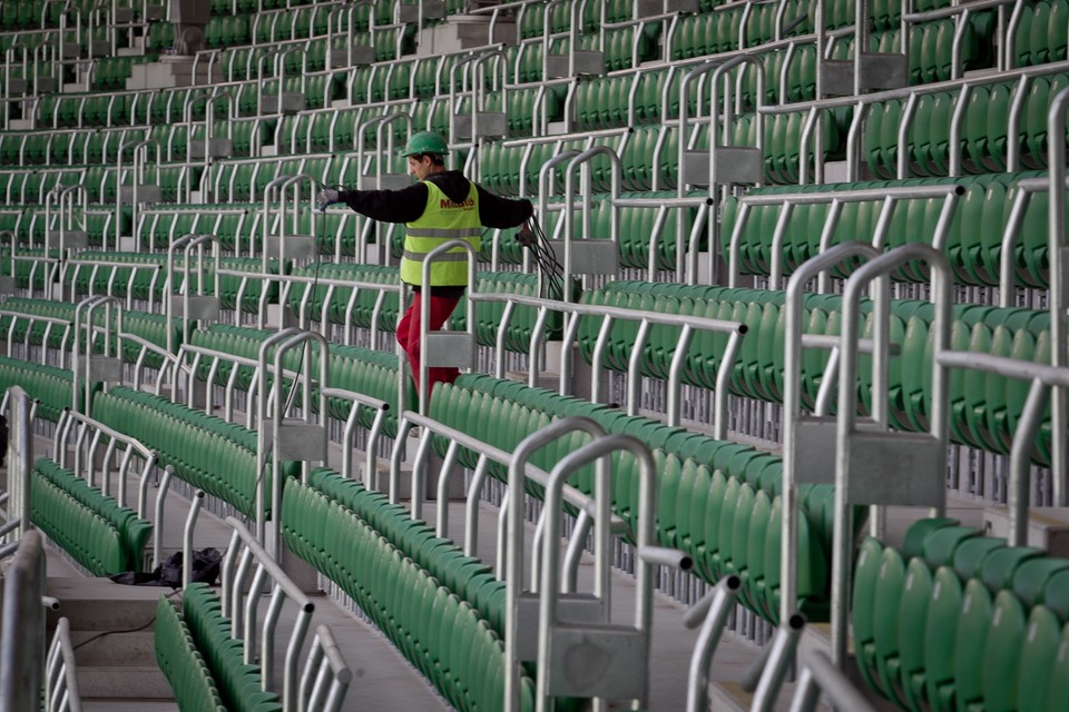 Stadion przed walką Adamka i Kliczki