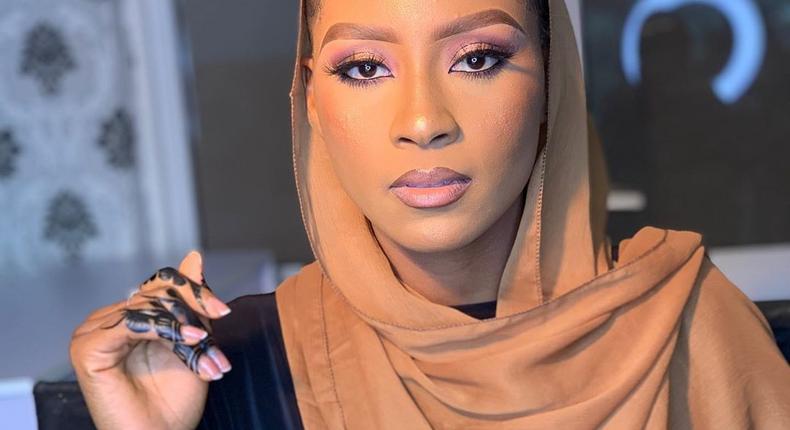 The leadership of the Northern section of the Nigerian movie industry also known as Kannywood says it won't ban one of its members, Maryam Booth over leaked nude video. [Instagram/OfficialMaryamBooth]