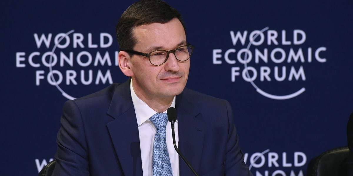 Premier Mateusz Morawiecki spotkał się z dziennikarzami w Davos