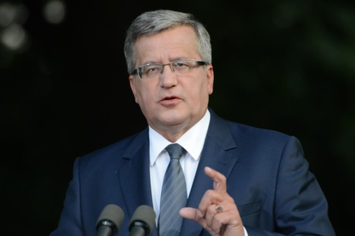 WARSZAWA BELWEDER BRONISŁAW KOMOROWSKI KONFERENCJA