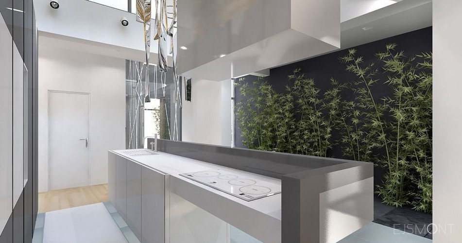 Rezydencja, nietypowe materiały wykończeniowe  - projekt Ejsmont