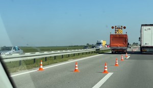 Udes na auto-putu Miloš Veliki od Uba ka Obrenovcu