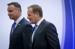 Tusk po spotkaniu z Dudą: Nie będzie debaty o Polsce w Radzie UE