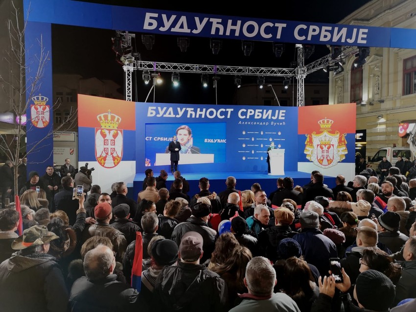 Aleksandar Vučić i Ana Brnabić u Šapcu