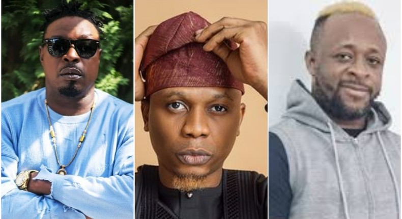 Eedris Abdulkareem, Reminisce and Tony Tetuila. (Punch/LesRoseRouge)