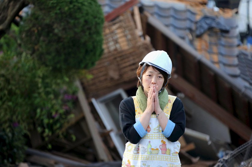 Potężne trzęsienie ziemi w rejonie miasta Kumamoto na południu Japonii