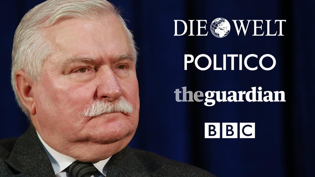 lech wałęsa zachodnie media nagłówki