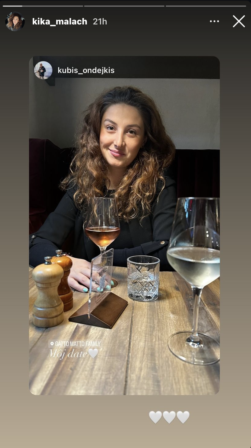 Kristína Malachovská s partnerom Jakubom užila príjemný večer.