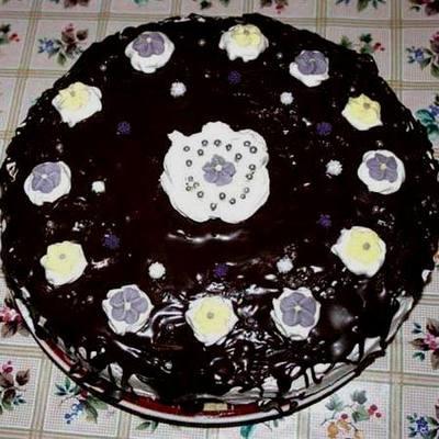 Vaníliakrémes brownie torta