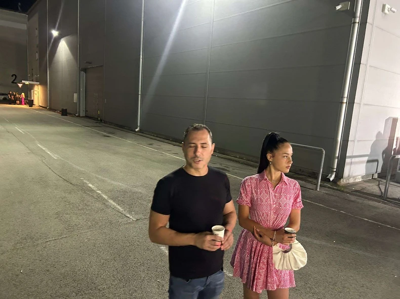 Miki Dudić sa ćerkom Vasilisom