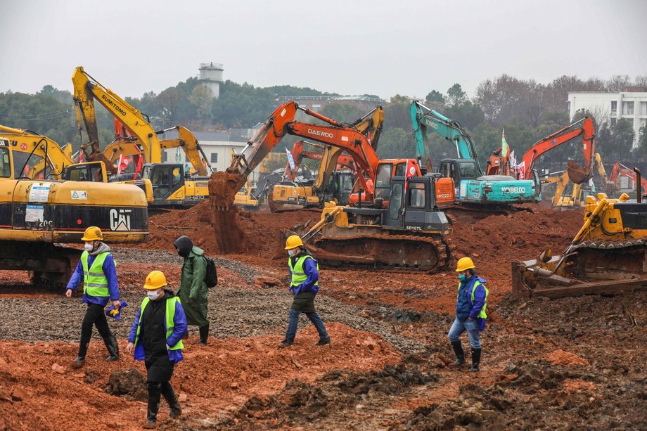 Nowy szpital w Wuhan powstać ma w ciągu sześciu dni