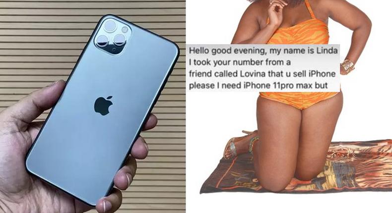 Will I use the sex to restock? – Phone seller blasts Linda who wants to buy iPhone 11 with cash & 15 rounds of sex