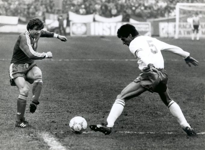 Włodzimierz Smolarek w meczu reprezentacji Polski