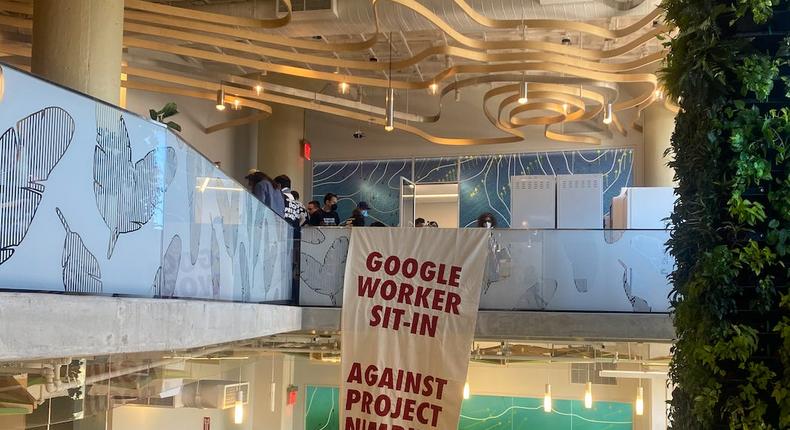 A Google worker sit-in against the company's Project Nimbus contract resulted in 28 employees being fired.Justice Speaks