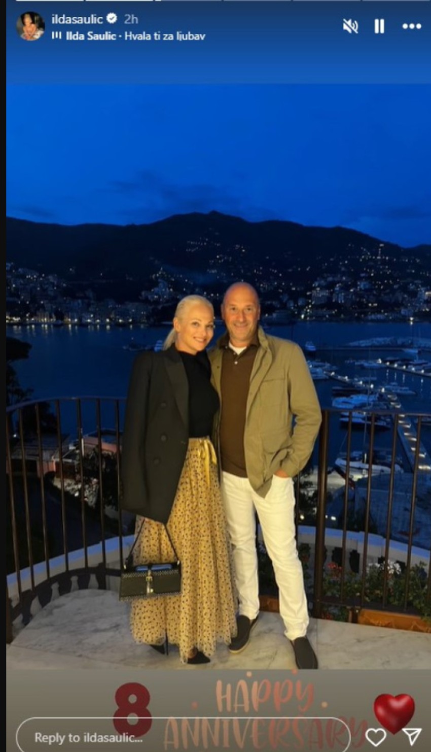 Ilda Šaulić sa mužem