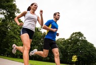 Jogging together - sport young couple