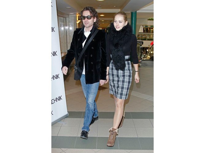 Piotr Rubik i Agata Rubik na pokazie Ochnik