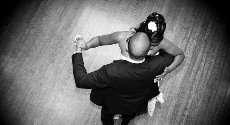 Couple's first dance