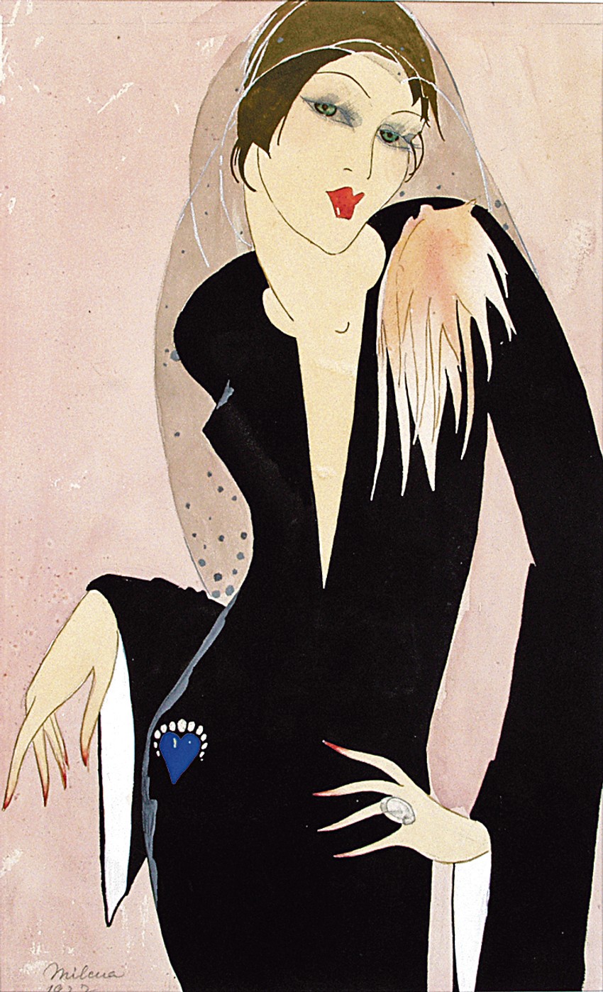 9    Dama u crnoj haljini, 1927