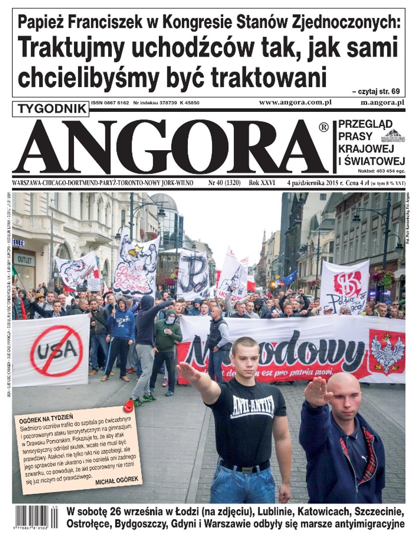 Szokująca okładka tygodnika Angora!