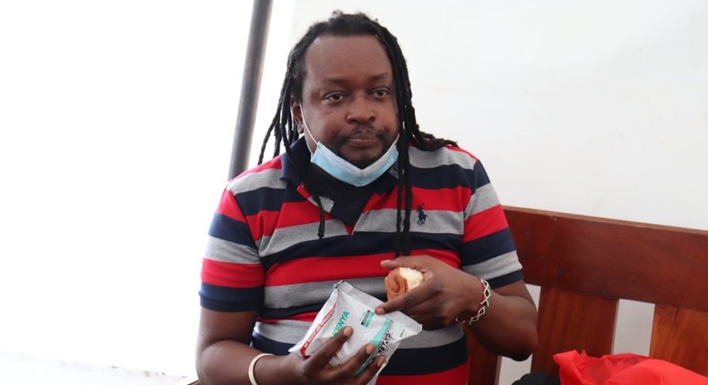 Activist Edwin Kiama during a acourt appearance