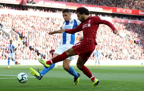 Mohamed Salah na meču sa Brajtonom
