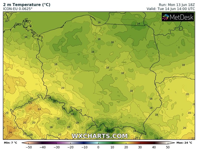 Temperatura tylko miejscami nieznacznie przekroczy 20 st. C