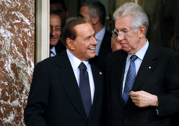 Mario Monti i Silvio Berlusconi