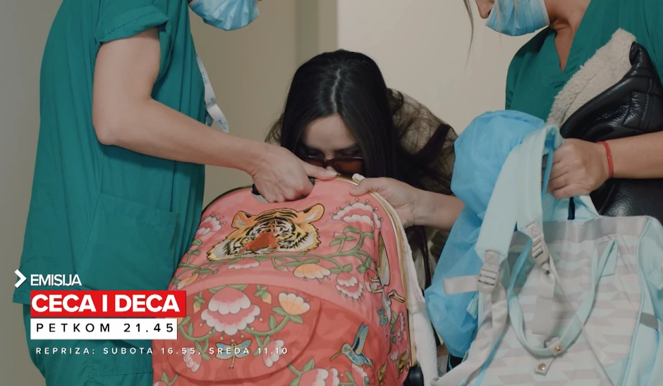 Ceca show, porođaj Bogdane Ražnatović