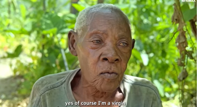 Theresie Nyirakajumba, a 123-year-old woman from Rwanda who has confessed to be a virgin and still hopeful for a man before she dies