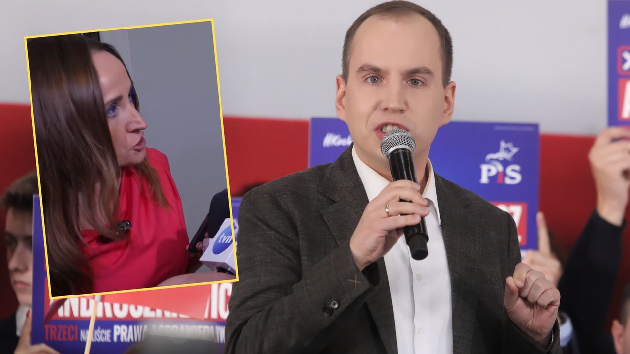 Spięcie Justyny Dobrosz-Oracz ze współpracownikiem Karola Nawrockiego. "Pani mówi, czy ja" [WIDEO]