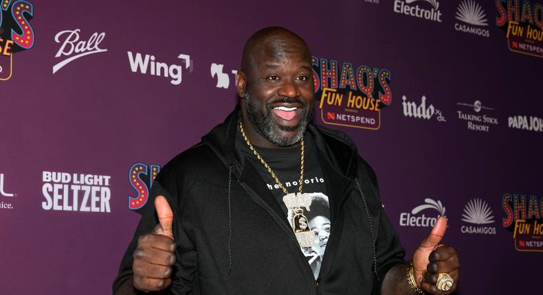 Shaquille O'Neal attends Shaq's Fun House Super Bowl event on February 10, 2023, at Talking Stick Resort in Scottsdale, Arizona.Rick Scuteri/Invision/AP