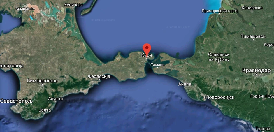 Kerčki moreuz gde se incident dogodio