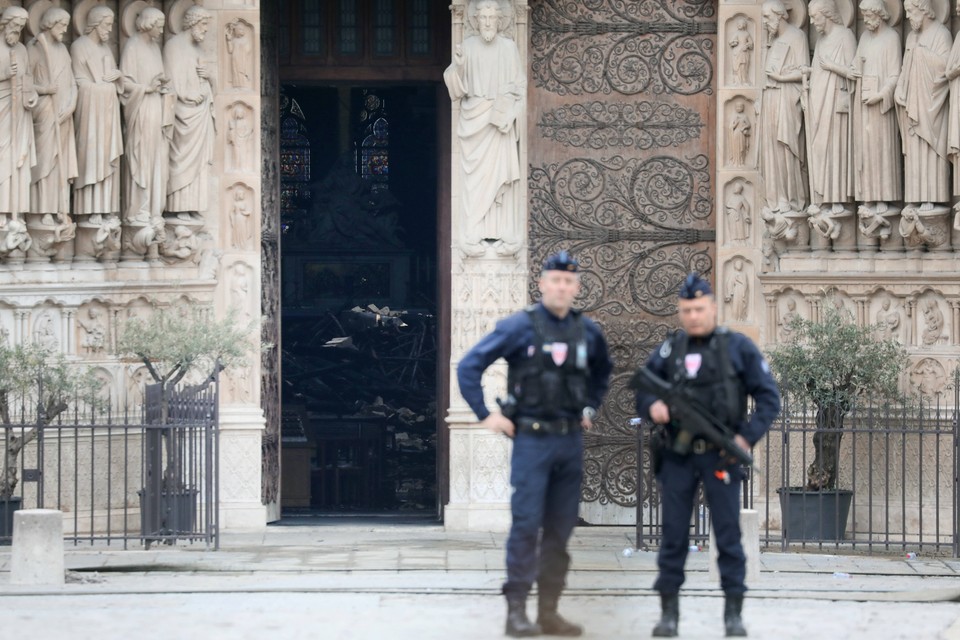 Katedra Notre Dame po pożarze