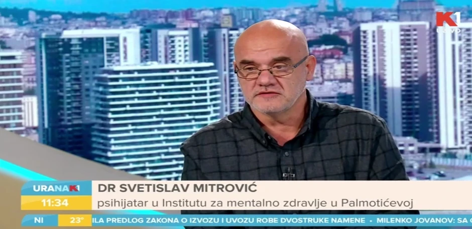 Svetislav Mitrović, psihijatar u Institutu za mentalno zdravlje Palmotićeva