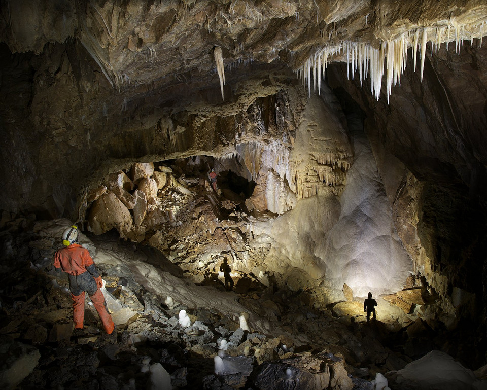 Naukowe odkrycie roku - Sekcja Grotołazów Wrocław i Sekcja Speleologiczna "Niedźwiedzie", odkrycie Sali Mastodonta w Jaskini Niedźwiedziej w Kletnie