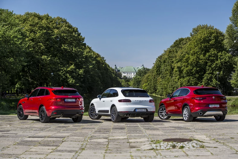 Porsche Macan kontra Jaguar F-Pace i Alfa Romeo Stelvio