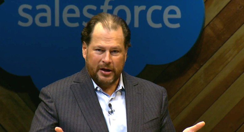 Salesforce falls 11% after confirming $27.7 billion Slack acquisition ...